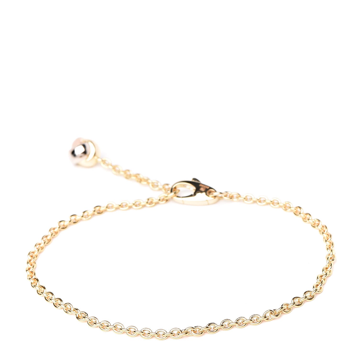Cartier 18K Yellow White Pink Gold Trinity Ball Bracelet 5 of 10