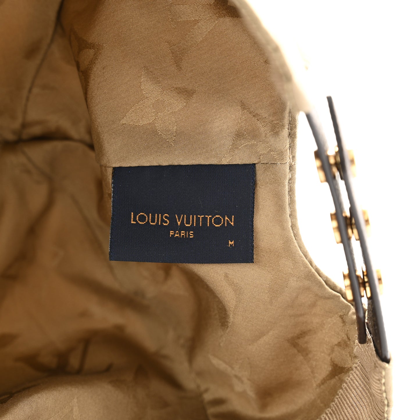 Monogram Polyester Silk LV Get Ready Cap M Beige