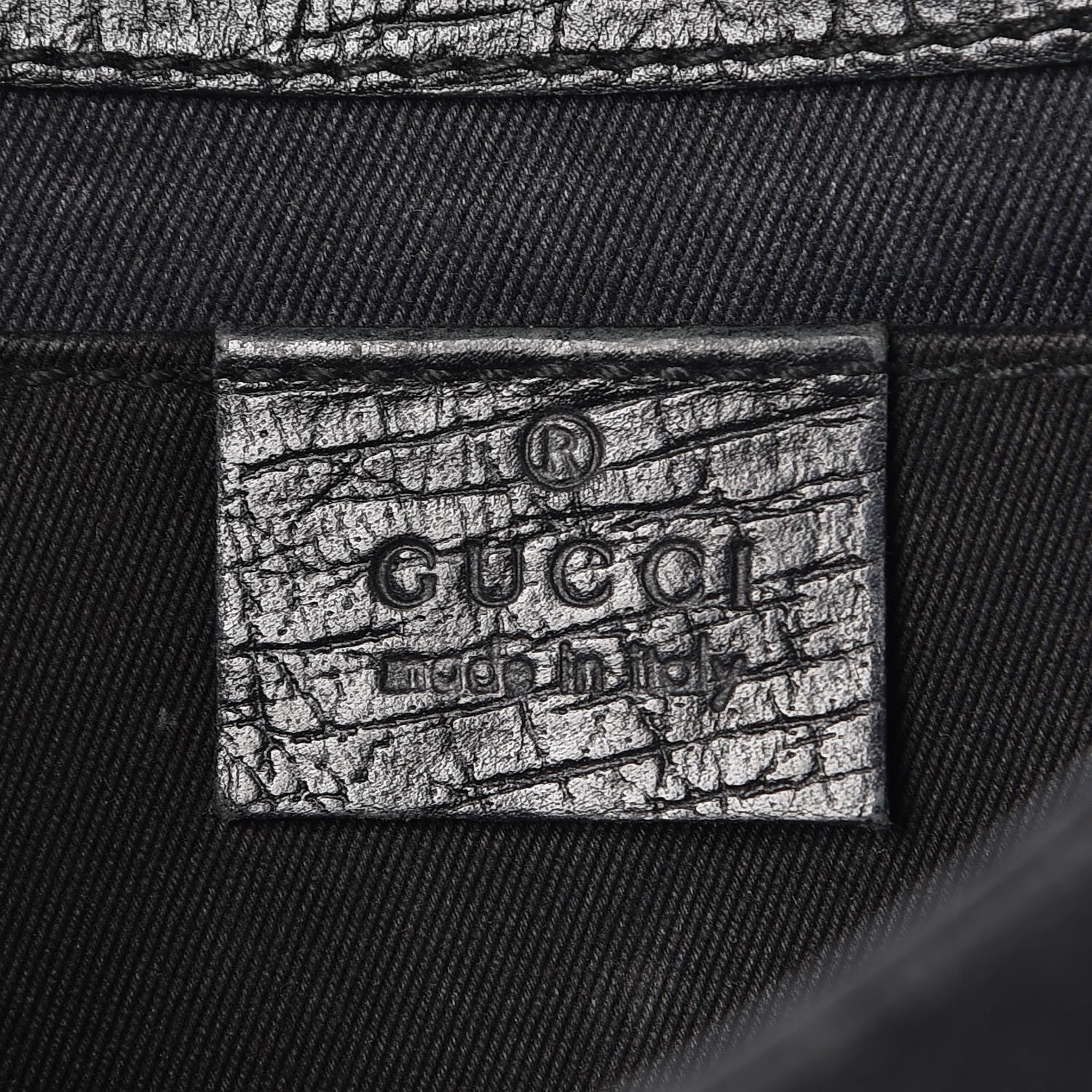 Gucci Monogram Horsebit Chain Clutch Black 6 of 13
