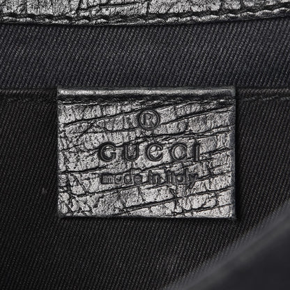 Gucci Monogram Horsebit Chain Clutch Black 6 of 13