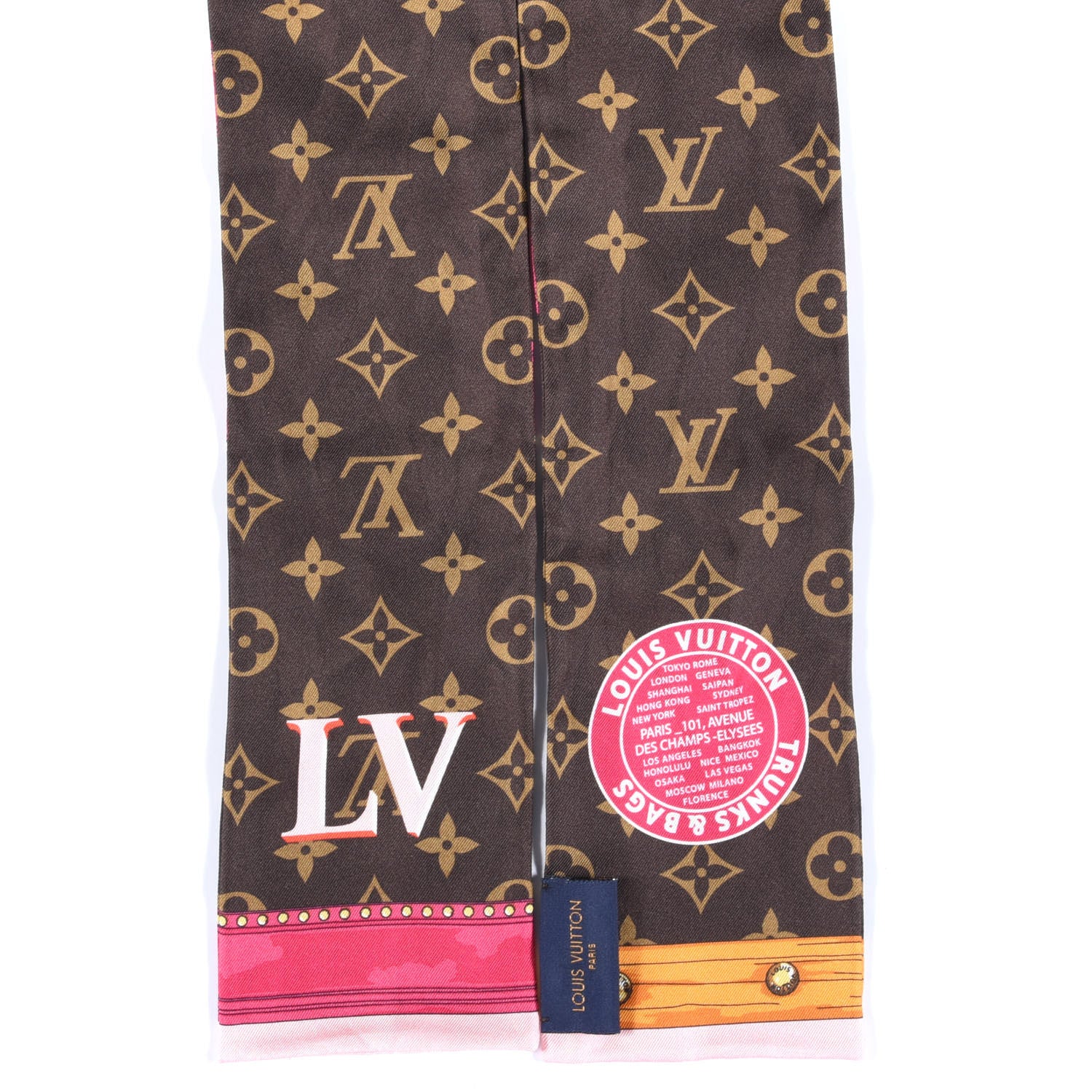 Louis Vuitton Silk Monogram Summer Trunks Bandeau Brown 2 of 3