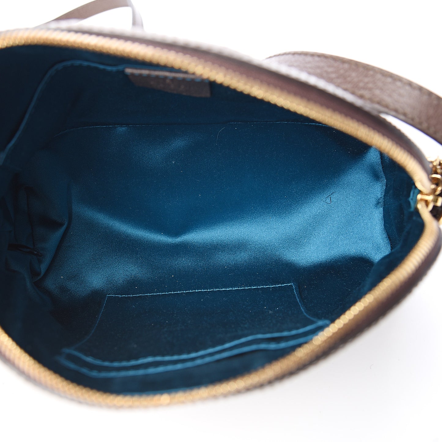 GG Supreme Monogram Textured Dollar Calfskin Web Small Ophidia Dome Shoulder Bag Beige Ebony New Acero