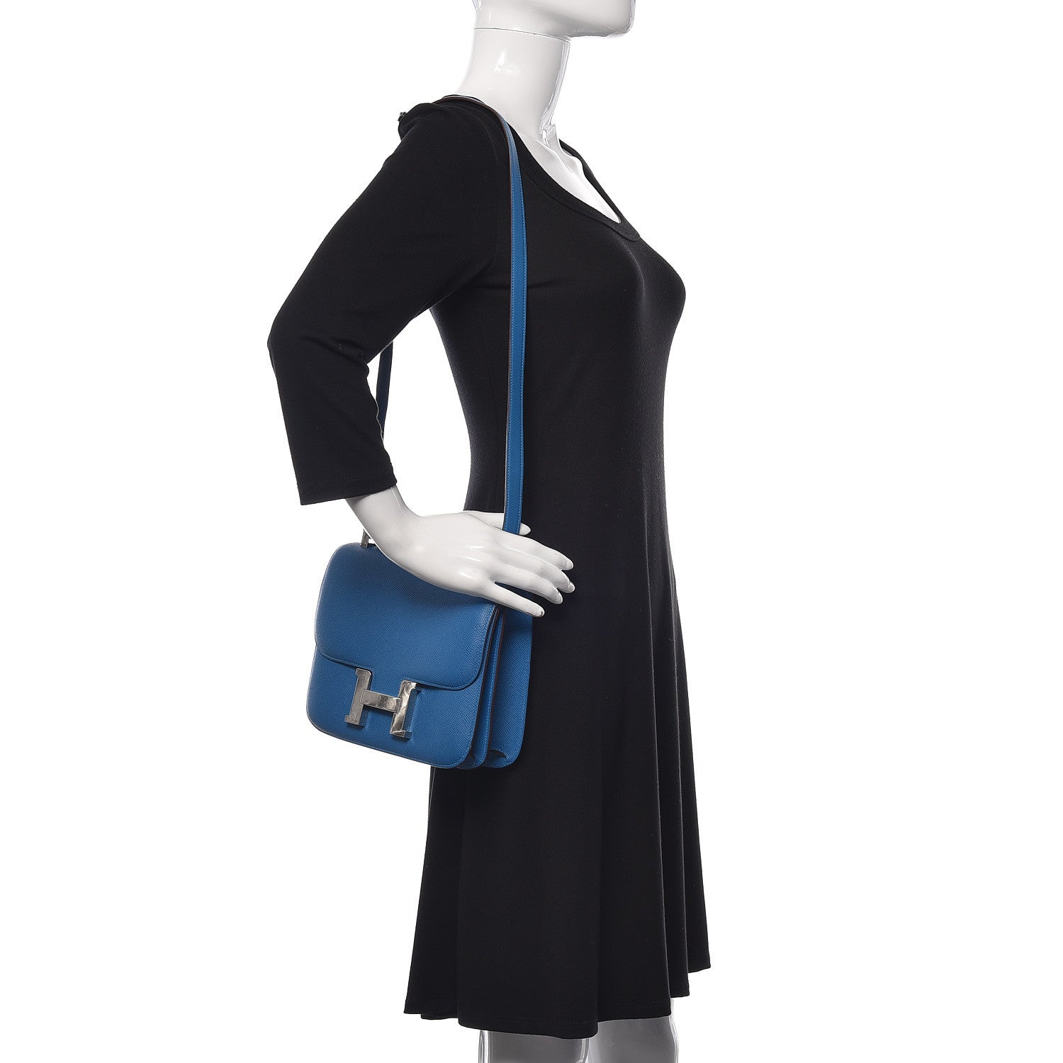 Hermes Epsom Constance 24 Bleu Izmir 2 of 19