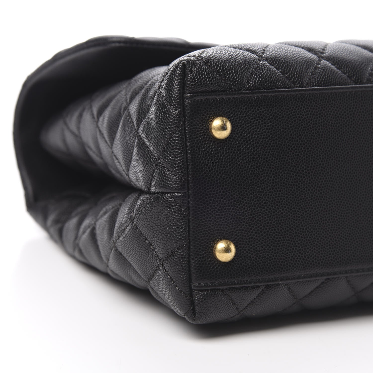 Chanel Caviar Quilted Medium Coco Handle Flap Black 10 of 12