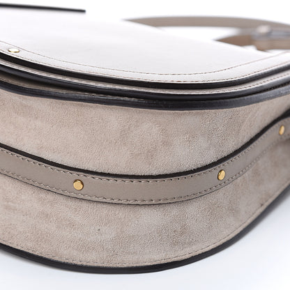 Chloe Calfskin Suede Medium Nile Bracelet Bag Motty Grey 7 of 13