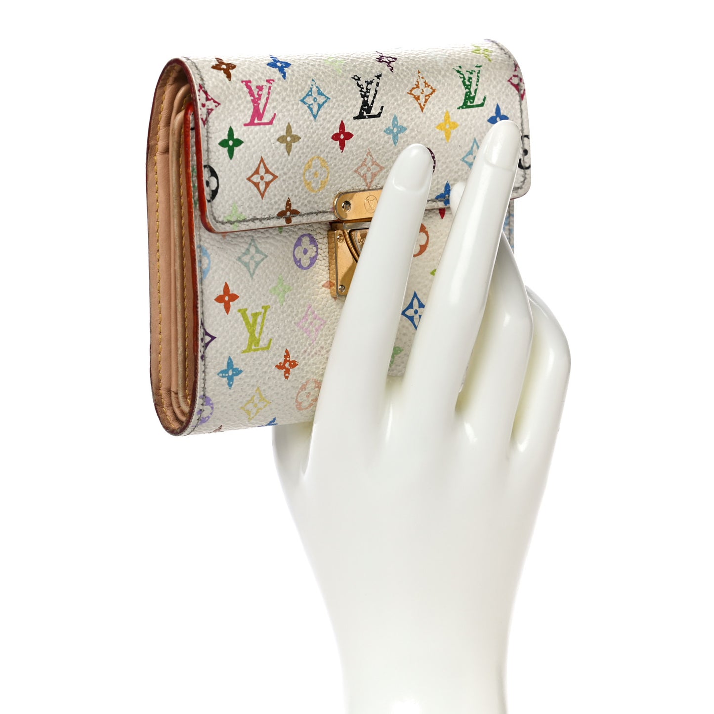 Monogram Multicolor Koala Wallet White