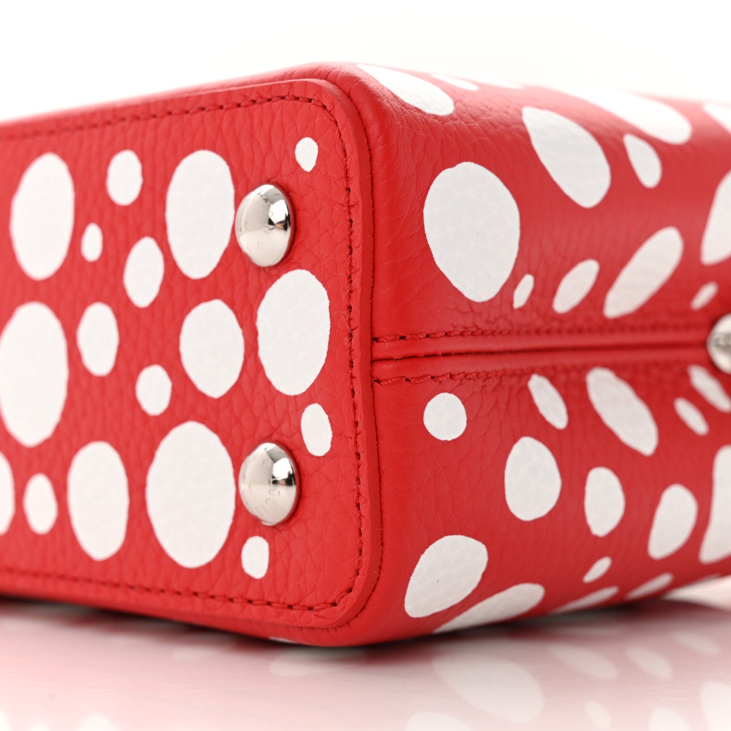 Louis Vuitton LV X YK Taurillon Capucines Mini Red White 10 of 11