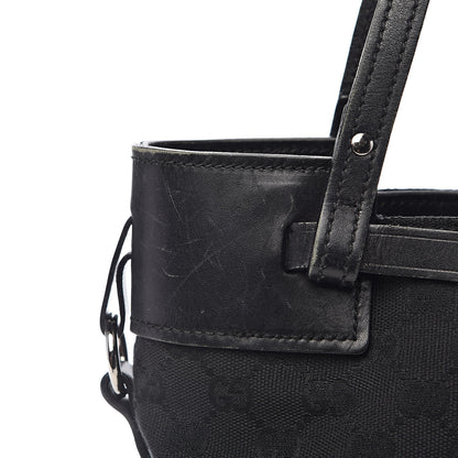 Gucci Monogram Small Bucket Tote Black 12 of 23