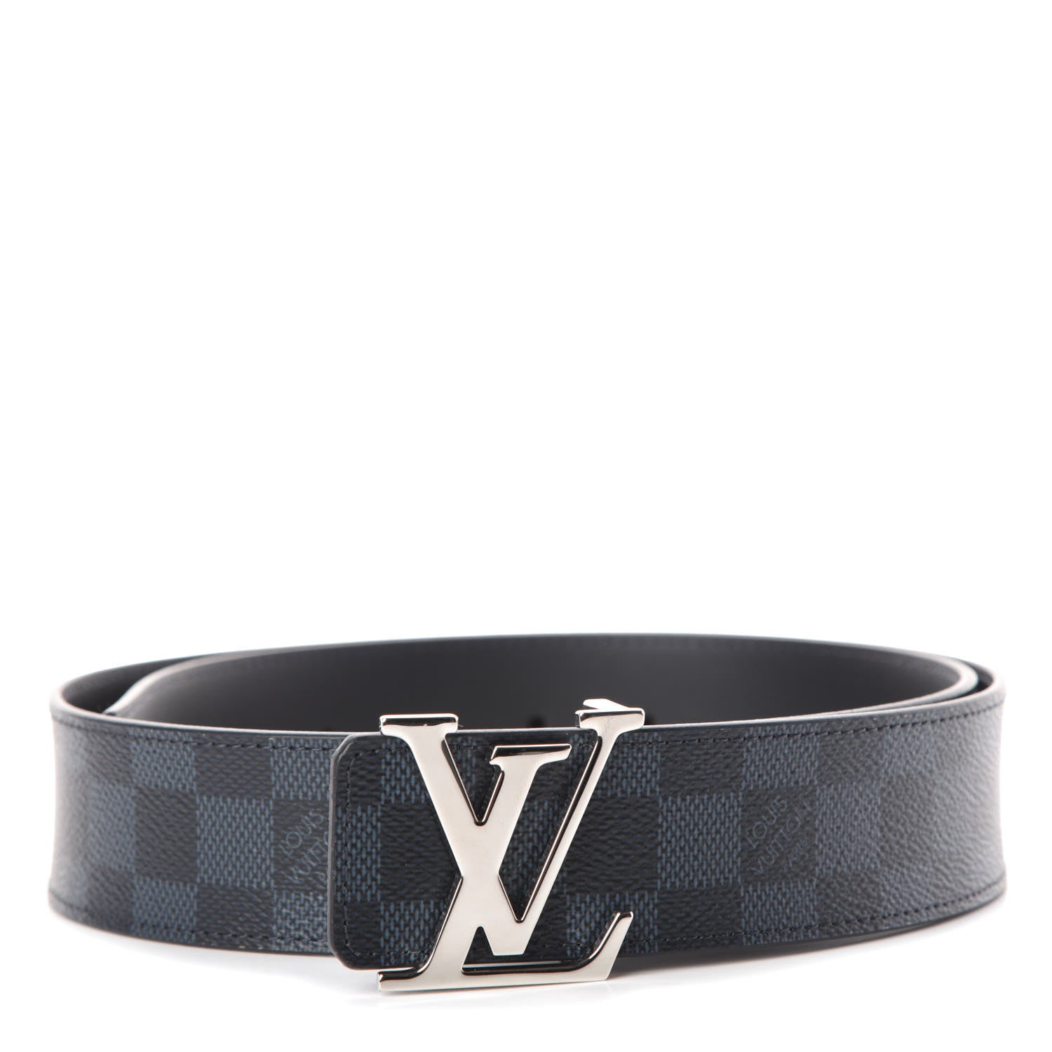Louis Vuitton Damier Cobalt 40mm LV Initiales Belt 90 36 1 of 5