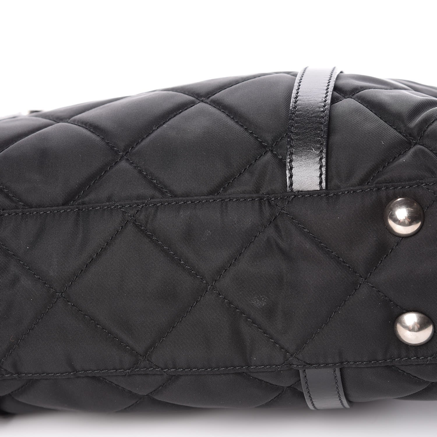 Prada Tessuto Nylon Quilted Small Tote Black 10 of 12