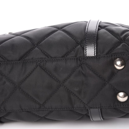 Prada Tessuto Nylon Quilted Small Tote Black 10 of 12