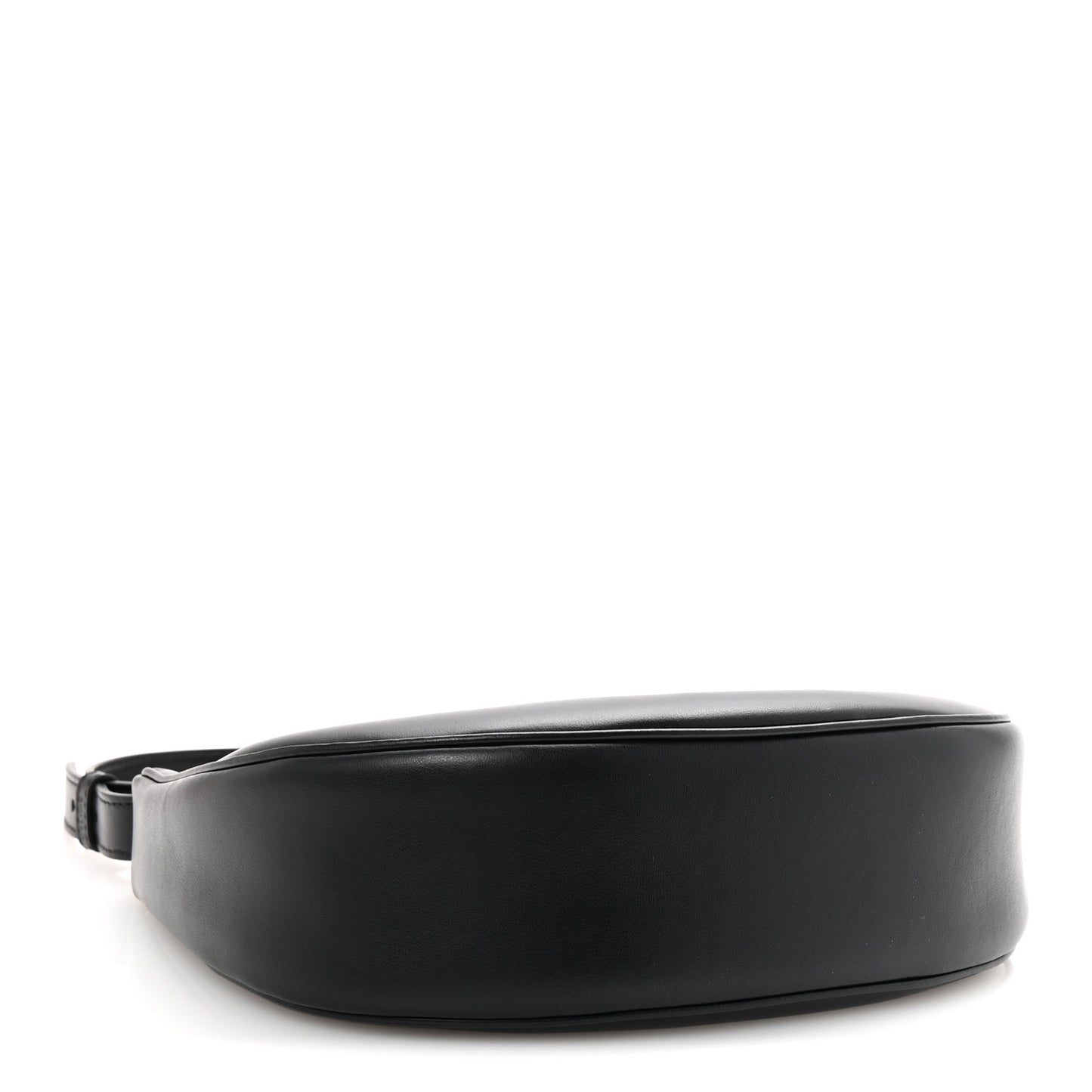 Smooth Calfskin Medium Strap Ava Triomphe Shoulder Bag Black