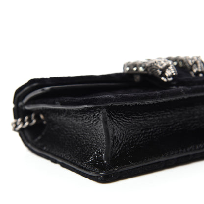 Gucci Velvet Super Mini Dionysus Shoulder Bag Black 6 of 10