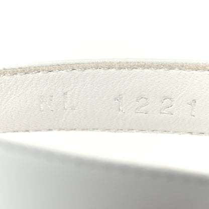 Louis Vuitton Calfskin Signature Thong Sandal 39 White 6 of 8