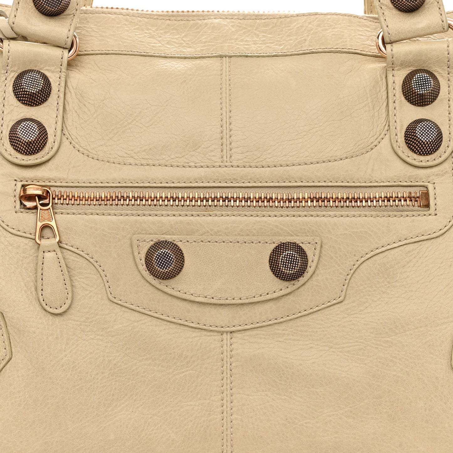 Agneau Giant 21 Rose Gold Hardware Work Praline
