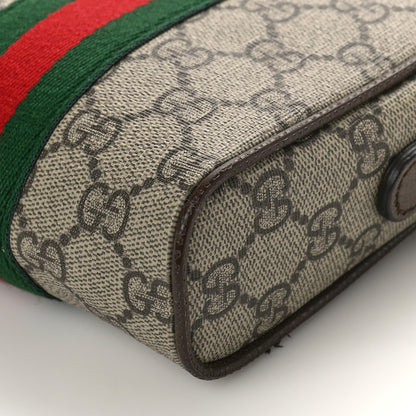 Gucci GG Supreme Monogram Web Mini Ophidia Messenger Brown 9 of 11