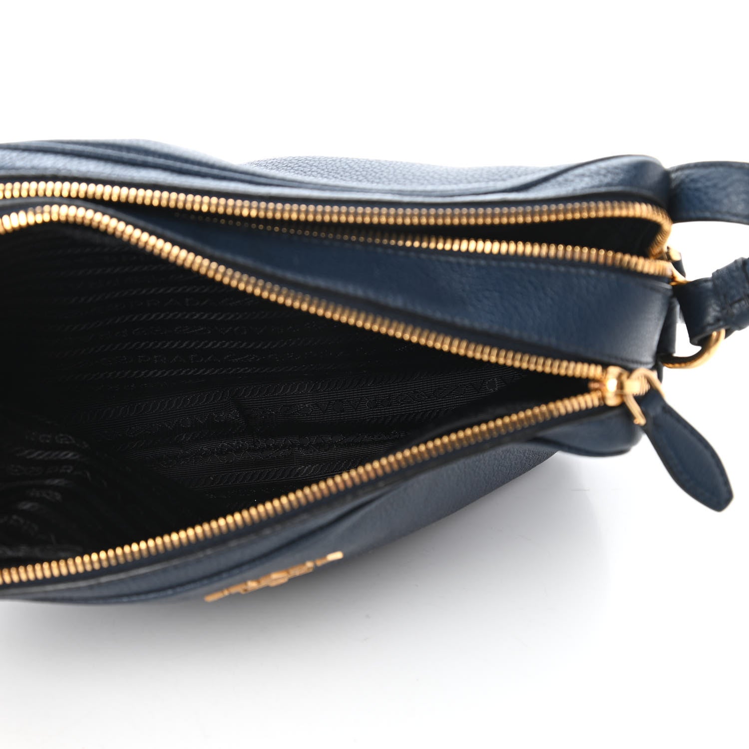 Prada Vitello Phenix Camera Bag Baltico 6 of 11