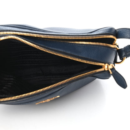 Prada Vitello Phenix Camera Bag Baltico 6 of 11