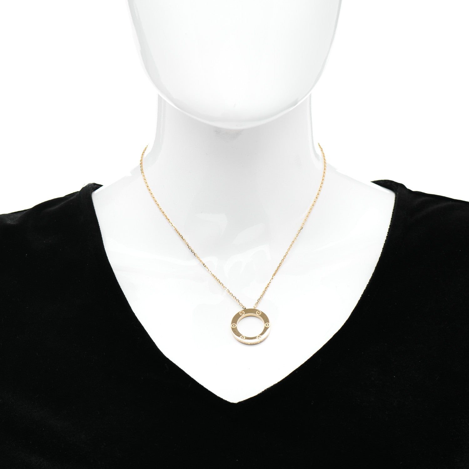 Cartier 18K Yellow Gold LOVE Pendant Necklace 2 of 6