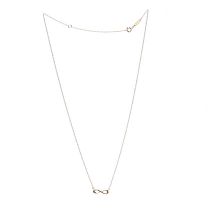 Tiffany 18K Yellow Gold Infinity Pendant Necklace 3 of 6