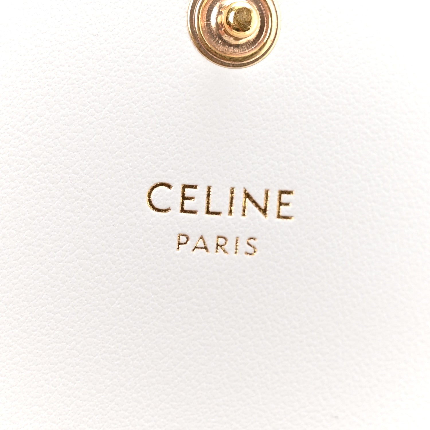 Celine Shiny Calfskin Triomphe Business Card Holder Cloudy Grey 6 of 9