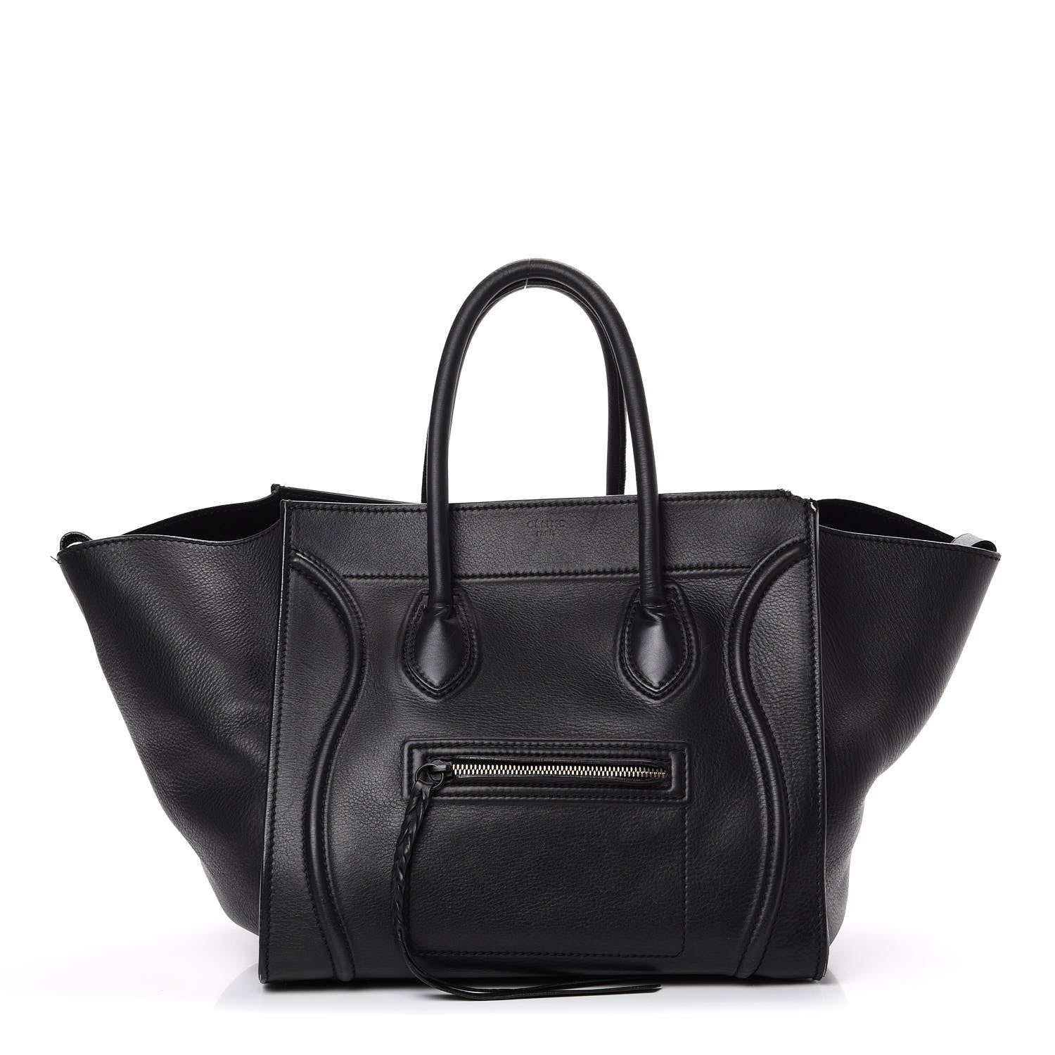 Celine Supple Calfskin Medium Phantom Luggage Black 1 of 25