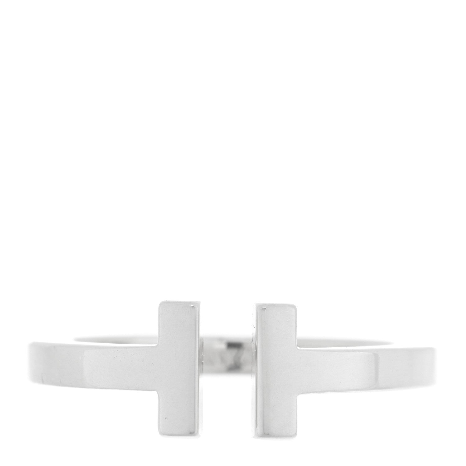 Tiffany Sterling Silver T Square Ring 60 9 1 of 5