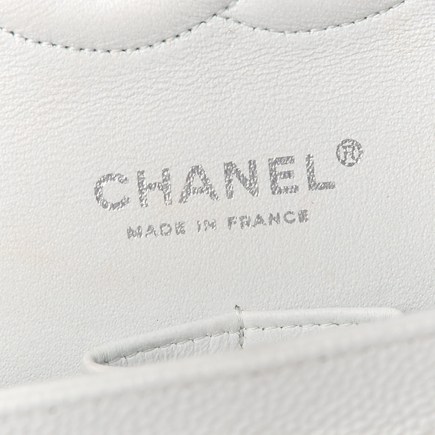 Chanel Caviar Quilted Medium Double Flap White 6 of 16