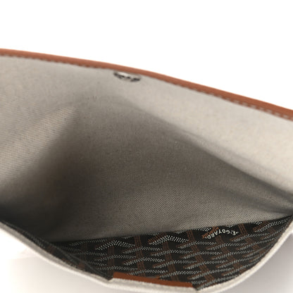 Goyard Goyardine Canvas Le Foulard Pouch Black Gold Off White 5 of 7