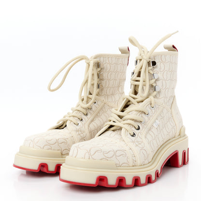 Christian Louboutin Jacquard Mens Panaroot Dune Flat Boots 43 Natural 4 of 9