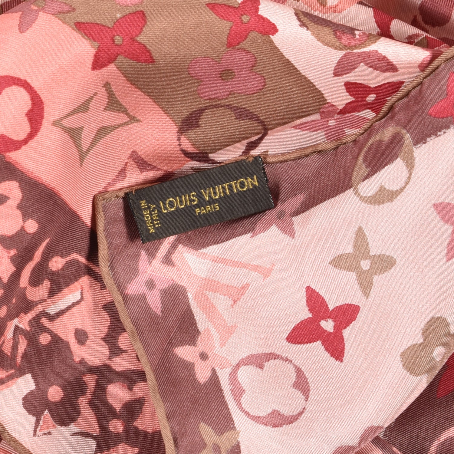 Louis Vuitton Silk Monogram Arty Square Scarf Pale Pink 3 of 3