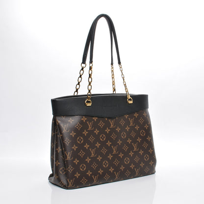 Louis Vuitton Monogram Pallas Shopper Black 3 of 8