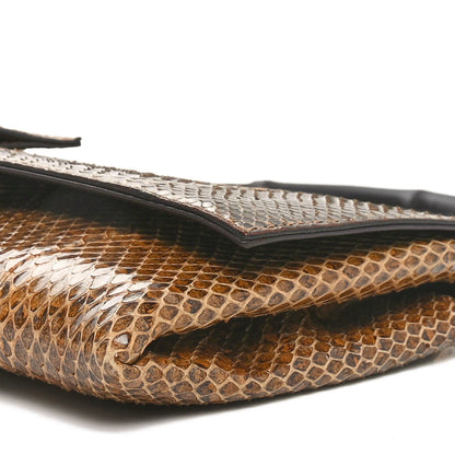 Gucci Snakeskin Bamboo Top Handle Bag Natural 10 of 10