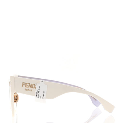 Fendi Acetate FF Sunglasses FF 0434/G/S White Gold 3 of 7