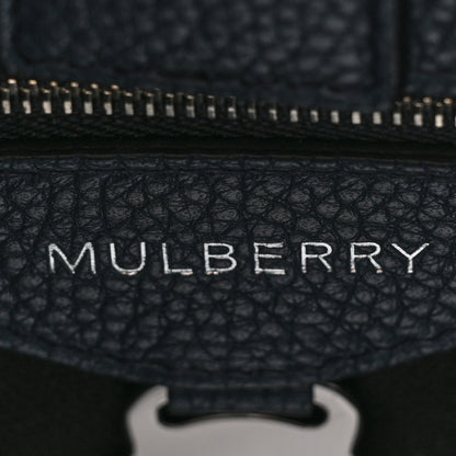 Mulberry Small Classic Grain Calfskin Bayswater Double Zip Tote Regal Blue 10 of 12