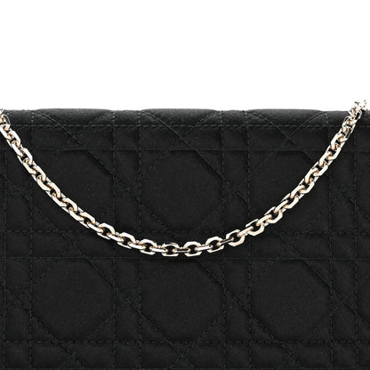 Christian Dior Satin Cannage Lady Dior Clutch Black 9 of 11