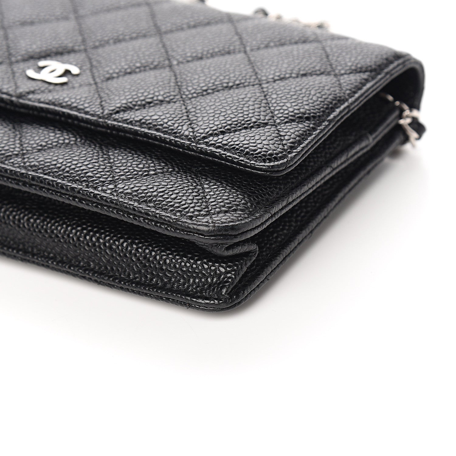 Chanel Caviar Quilted Wallet On Chain WOC Black 9 of 11