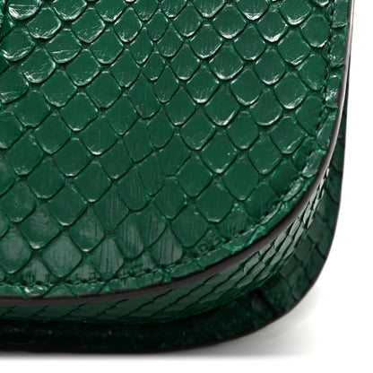 Gucci Snakeskin Horsebit 1955 Shoulder Bag Green 12 of 13