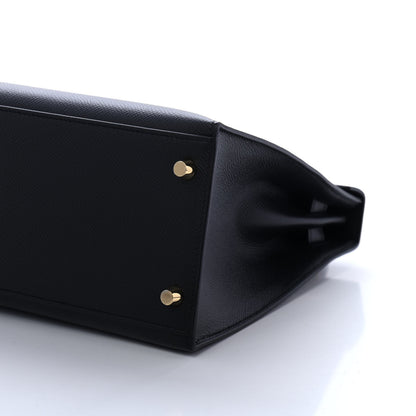 Hermes Epsom Kelly Sellier 28 Black 9 of 10