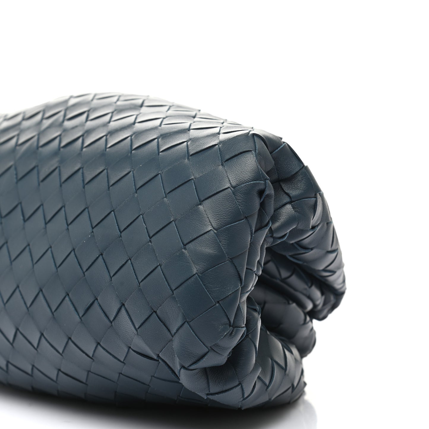 Nappa Maxi Intrecciato The Pouch Oversized Clutch Deep Blue