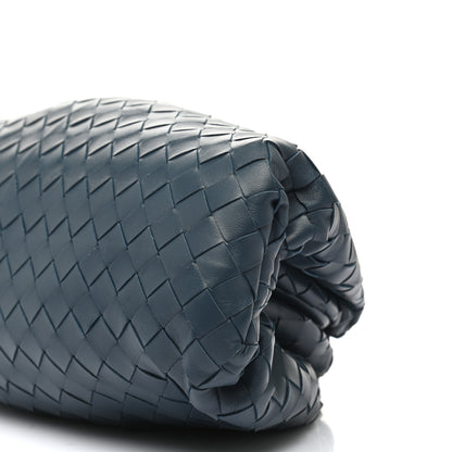 Bottega Veneta Nappa Maxi Intrecciato The Pouch Oversized Clutch Deep Blue 10 of 10