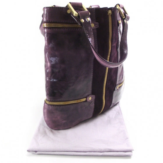 Patent Suede Monna /L Tote Purple