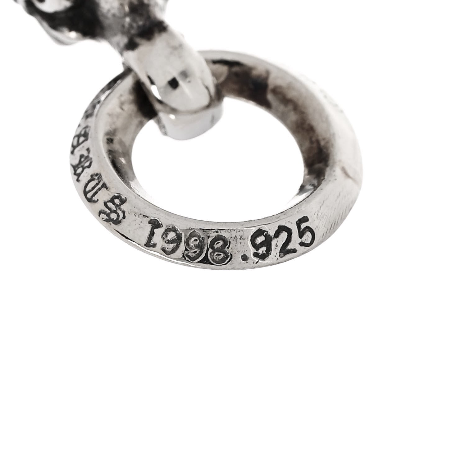 Chrome Hearts Sterling Silver Ball BS Fleur de Lis Pendant 5 of 5