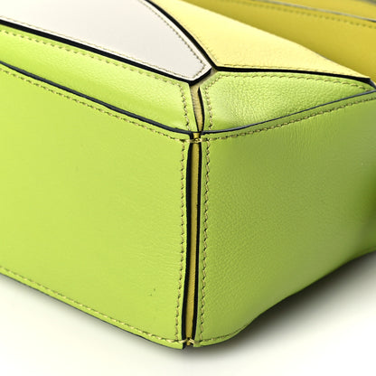 Loewe Calfskin Mini Puzzle Bag Soft Lime Yellow 10 of 10