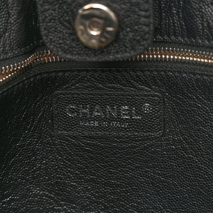 Chanel Caviar Stitched Large Lady Coco Shopping Tote Black 6 of 11