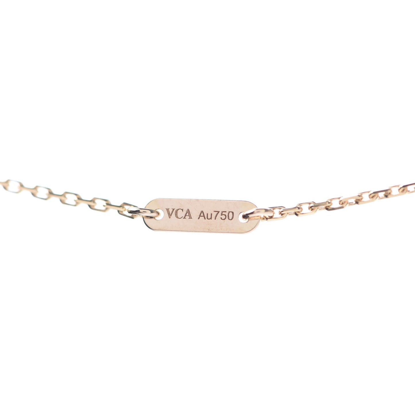 18K Rose Gold Carnelian Sweet Alhambra Heart Pendant Necklace