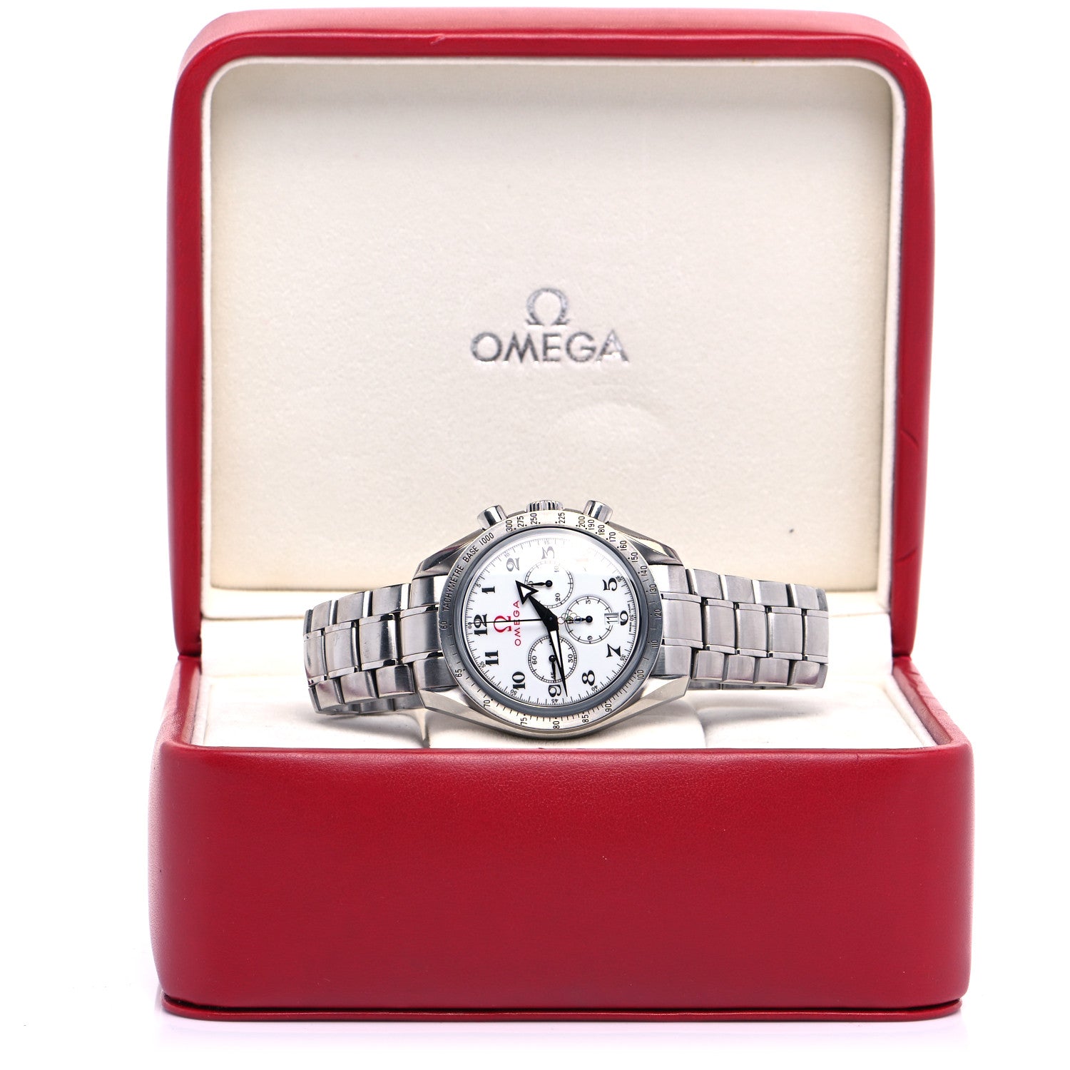 Omega Stainless Steel 42mm Speedmaster Date Olympic Series Automatic Watch White 321.10.42.50.04.001 5 of 5