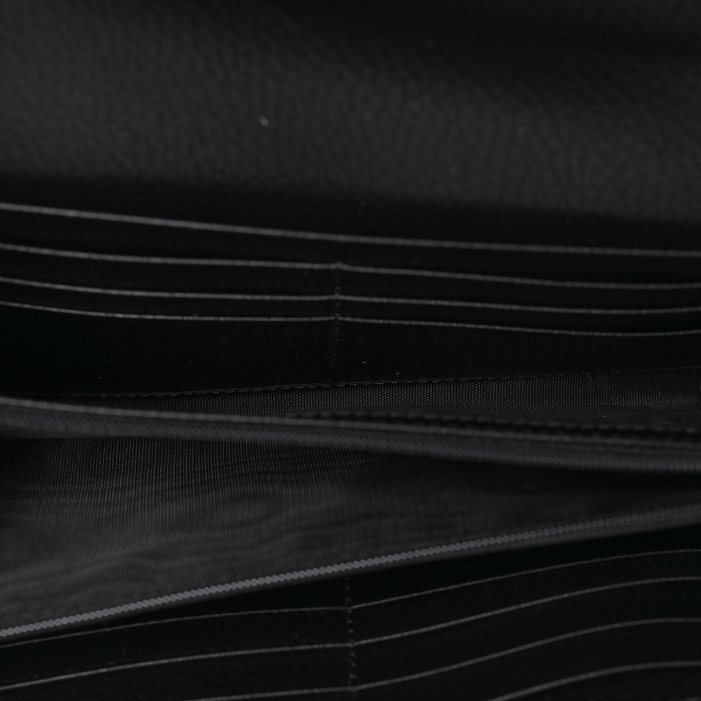 Dollar Calfskin Interlocking G Continental Wallet Black