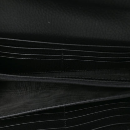 Gucci Dollar Calfskin Interlocking G Continental Wallet Black 5 of 6