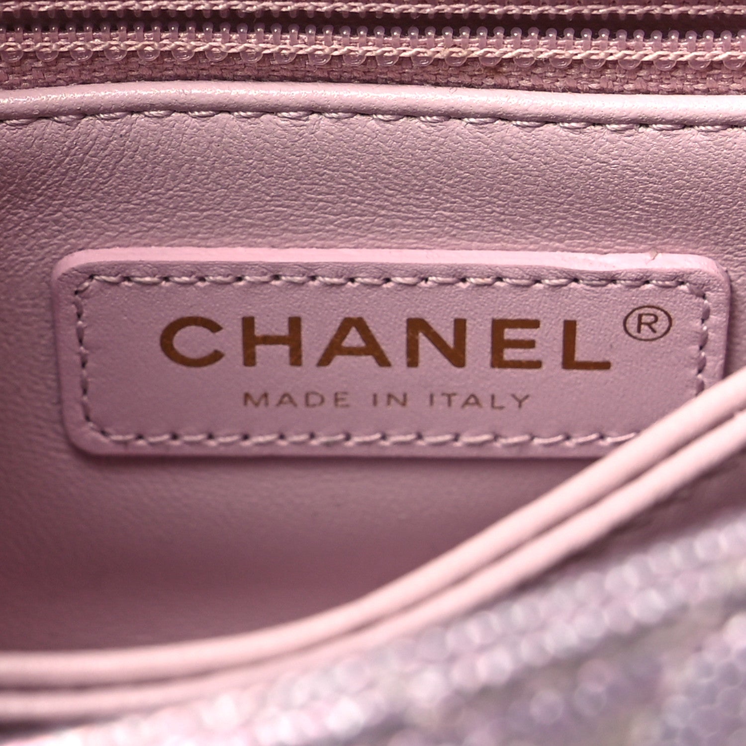 Chanel Metallic Caviar Quilted Extra Mini Coco Handle Flap Light Pink 6 of 10